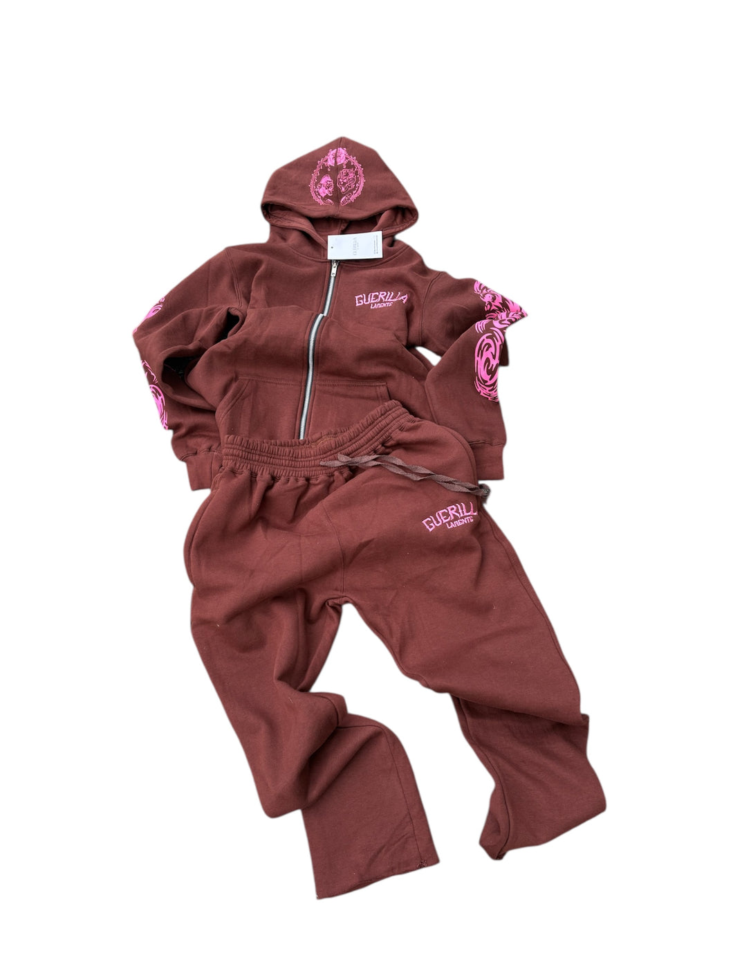 Limited Luxury Sweatsuit (Brown/Pink)
